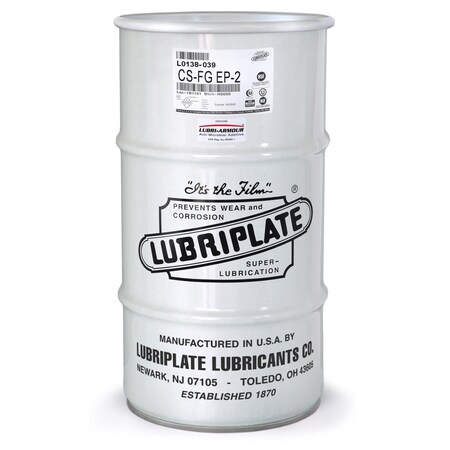 Lubriplate Cs-Fg Ep-2, 1/4 Drum, Calcium Sulfonate Food Grade Grease L0138-039